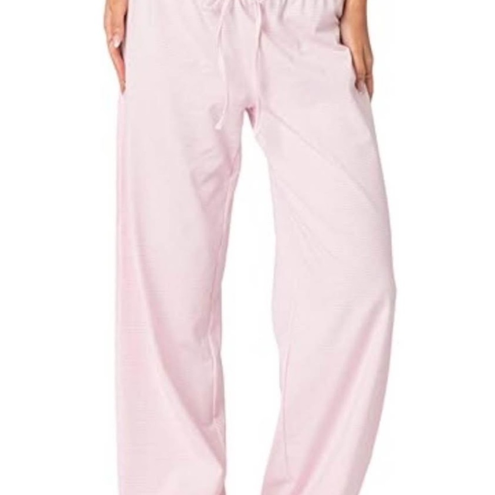 Women's Pink Wide Leg Pants